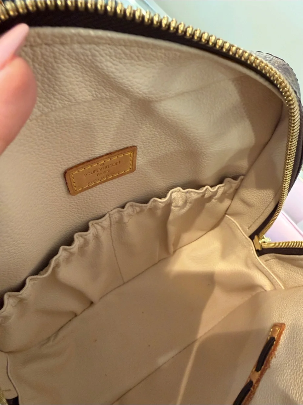 Louis Vuitton Brown Monogram and Vachetta Spontini